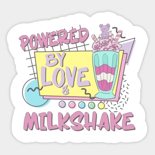 Milkshake Retro 80s 90s Couples Who Loves Milkshakes Sticker